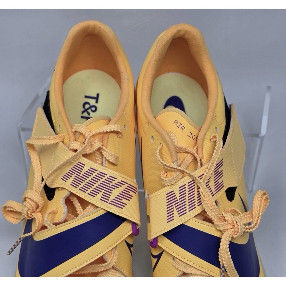 Nike Long Jump Elite Men Size 10 Citron Pulse Indigo Burst Yellow FZ9326-800 - Picture 8 of 10